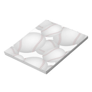 Baseballs Pattern Notepad