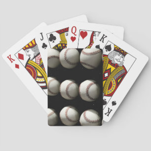 Baseballs Playing Cards