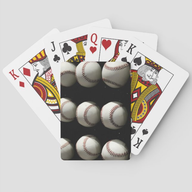 Baseballs Playing Cards (Back)