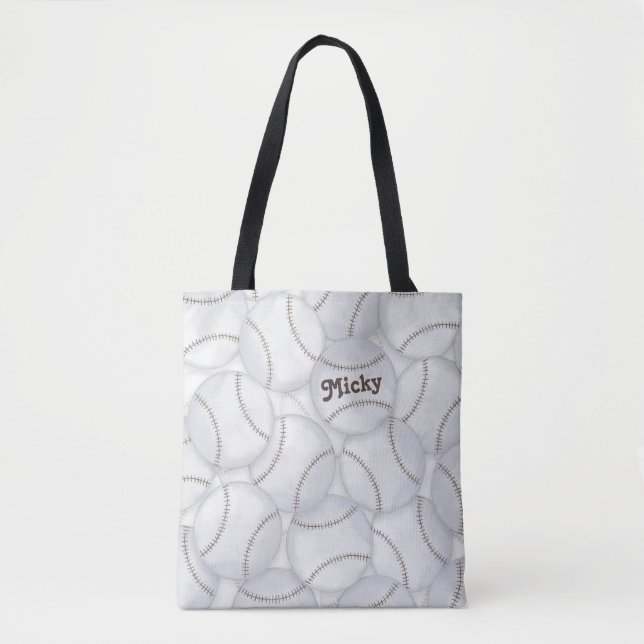Baseballs    tote bag (Front)