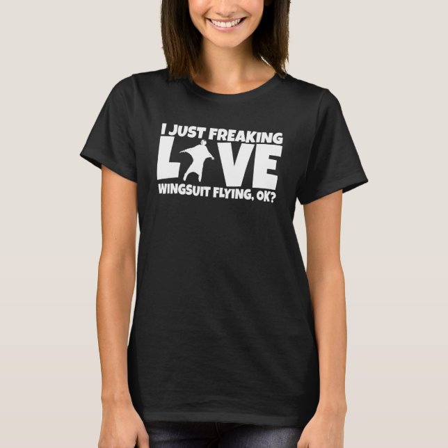 Basejumper Joke Basejump Skydiver Wingsuiting Wing T-Shirt (Front)