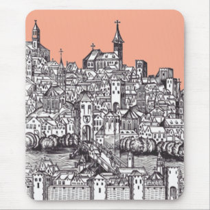 Basel city in northwestern Switzerland Mouse Mat