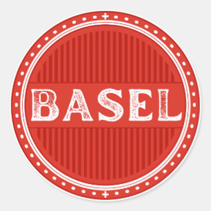 Basel City Pride Emblem – Swiss Identity Classic Round Sticker