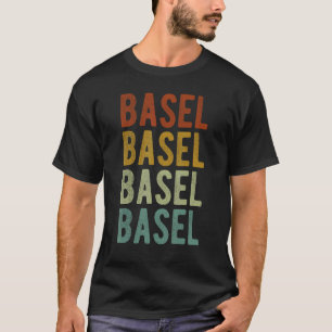 Basel City Switzerland Retro Vintage T-Shirt