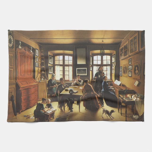 Basel Family Concert by Sebastian Gutzwiller Tea Towel (Horizontal)
