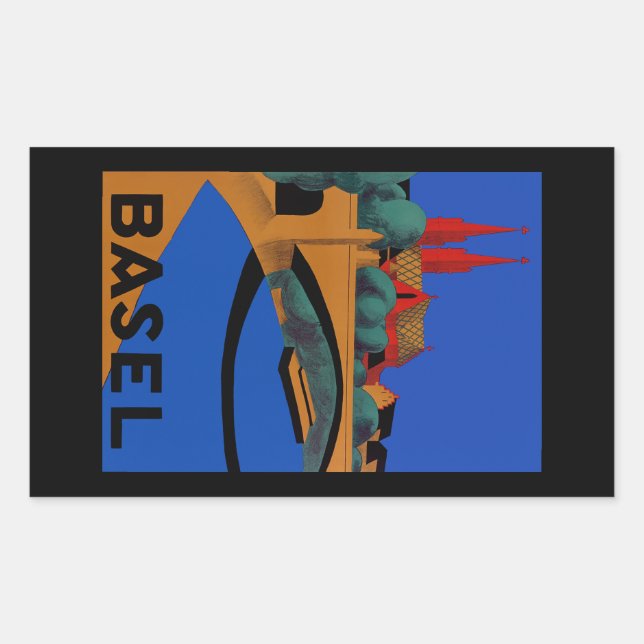 Basel Rectangular Sticker (Front)