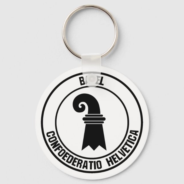 Basel Round Emblem Key Ring (Front)