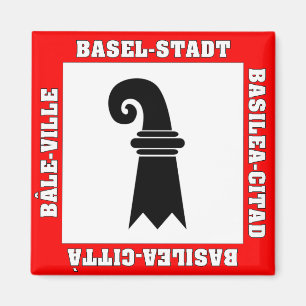 Basel Stadt Switzerland Flag Magnet