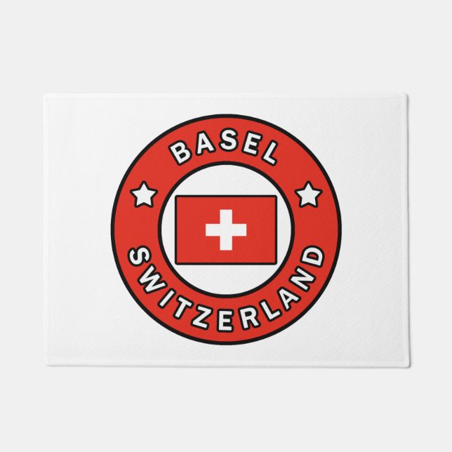 Basel Switzerland Doormat (Front)