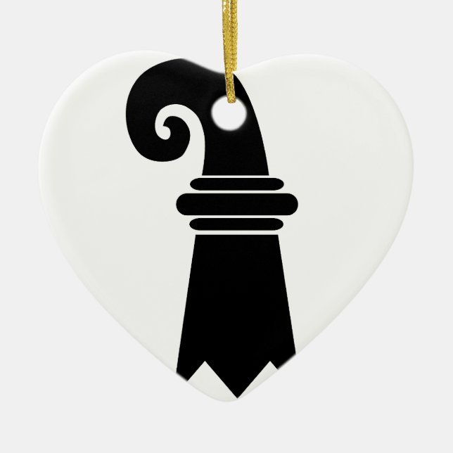 Basel, Switzerland flag Ceramic Tree Decoration (Front)