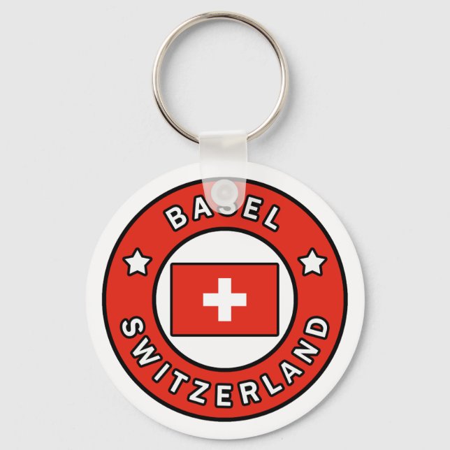 Basel Switzerland Key Ring (Front)