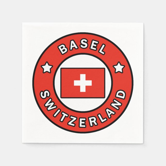 Basel Switzerland Napkin (Front)