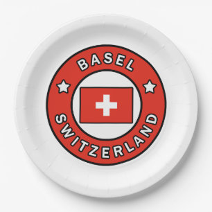 Basel Switzerland Paper Plate
