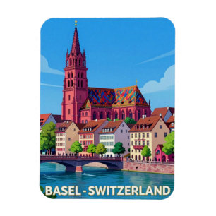 Basel Switzerland Travel Historic Landmarks Magnet