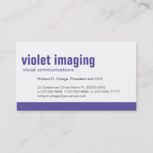Baseline Panel Violet Business Card