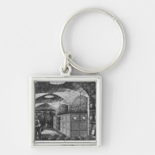 Basement of the Bank of France in Paris, 1897 Key Ring