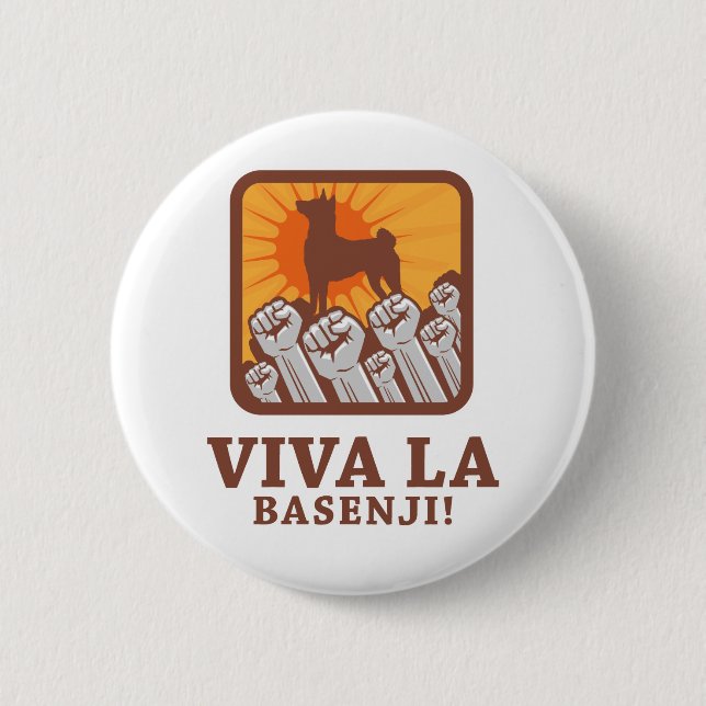 Basenji 6 Cm Round Badge (Front)