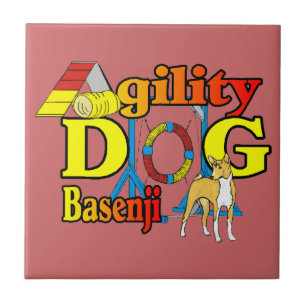 Basenji Agility Dog Tile