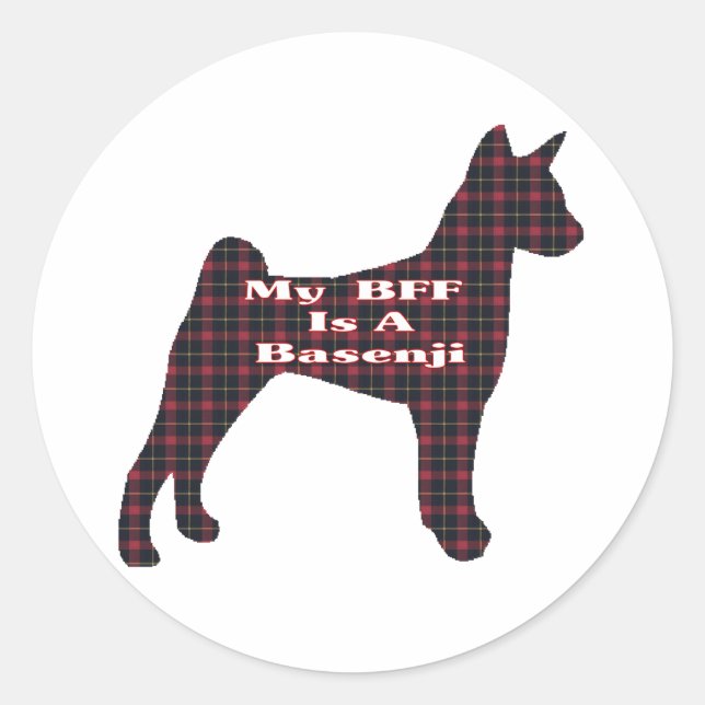 Basenji BFF Sticker (Front)