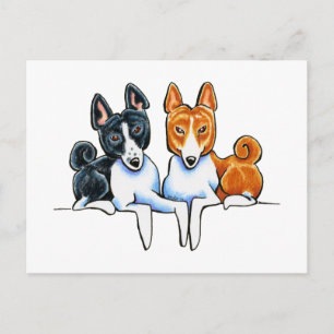 Basenji Buds Postcard