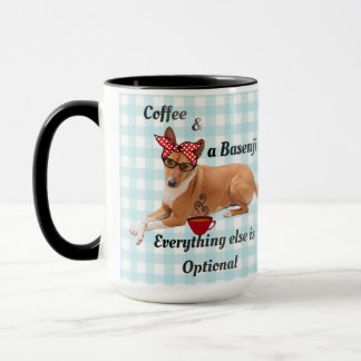 Basenji & Coffee Dog Mum Mug