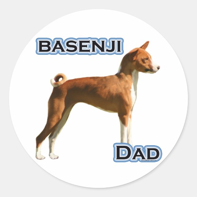 Basenji Dad 4 - Sticker (Front)