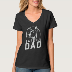 Basenji Dad Dog Owner Gifts Men Funny Dog Dad Fath T-Shirt