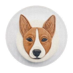 Basenji Dog 3D Inspired Cutting Board