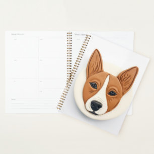 Basenji Dog 3D Inspired Planner
