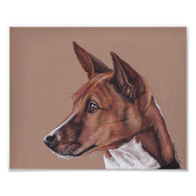 Basenji Dog Art Photo Print (Front)