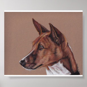 Basenji Dog Art Print