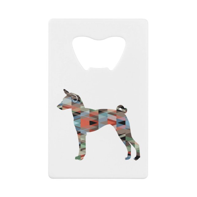 Basenji Dog Breed Geo Silhouette Plaid (Front)