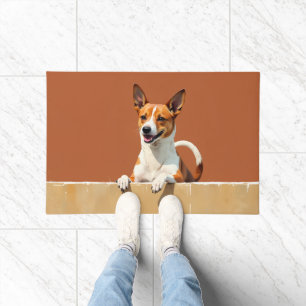 Basenji Dog Doormat Art