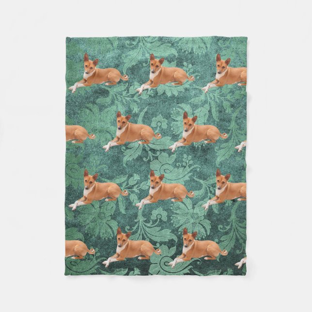 Basenji Dog  Fleece Blanket (Front)