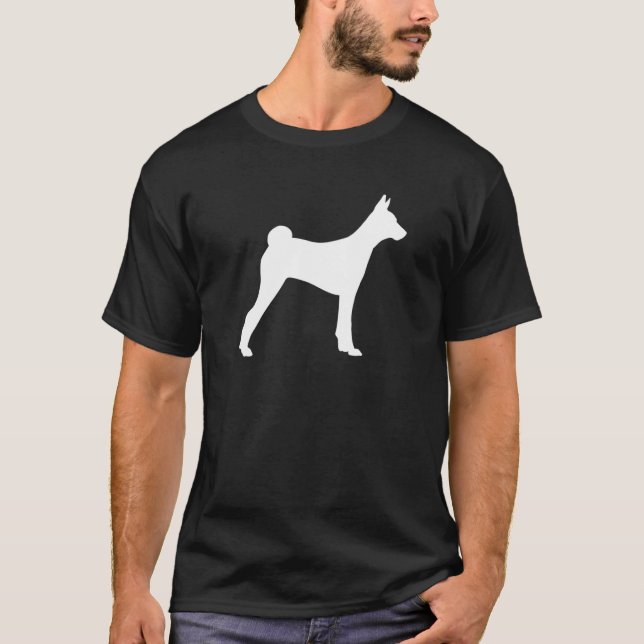 Basenji Dog  Mom Dad Pet Cute  Puppy 1 T-Shirt (Front)