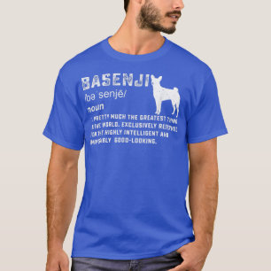 Basenji dog owner funny pet lover funny definition T-Shirt