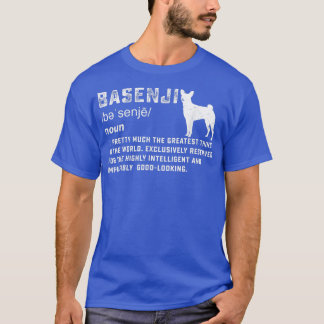 Basenji dog owner funny pet lover funny definition T-Shirt