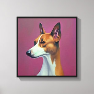 Basenji - Dog Portrait Canvas Print