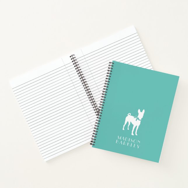 Basenji Dog Puppy Notebook (Inside)