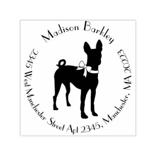Basenji Dog Puppy Self-inking Stamp