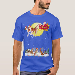 Basenji Dog Reindeer Dog Lights Christmas Lover Te T-Shirt