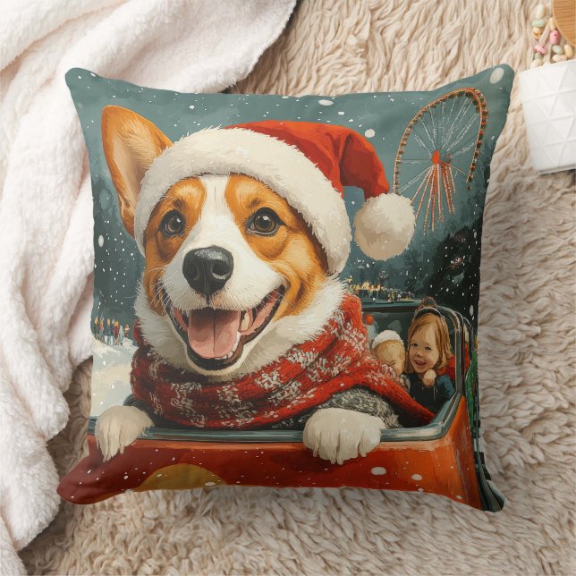 Basenji Dog Roller Coaster Christmas Cushion (Blanket)