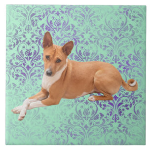 Basenji Dog Tile