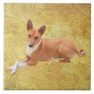 Basenji Dog  Tile