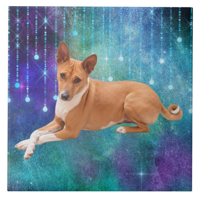 Basenji Dog  Tile (Front)