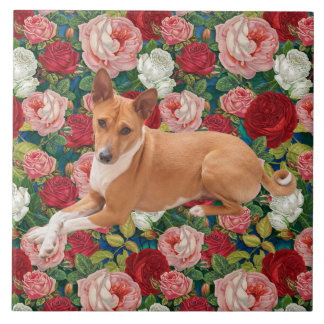 Basenji Dog  Tile