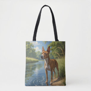 Basenji Elegant Shoulder Tote Bag
