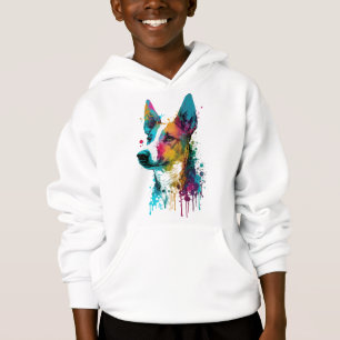Basenji - Graffiti Neon Ink Splash