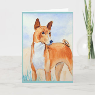 Basenji Greeting Cards