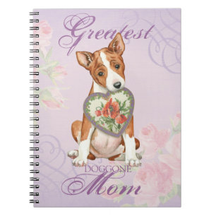 Basenji Heart Mom Notebook